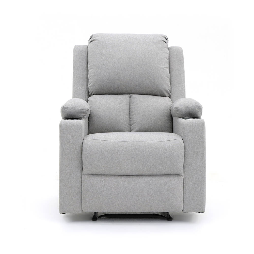Sillón Reposet Reclinable Manual Toscano Gris Claro