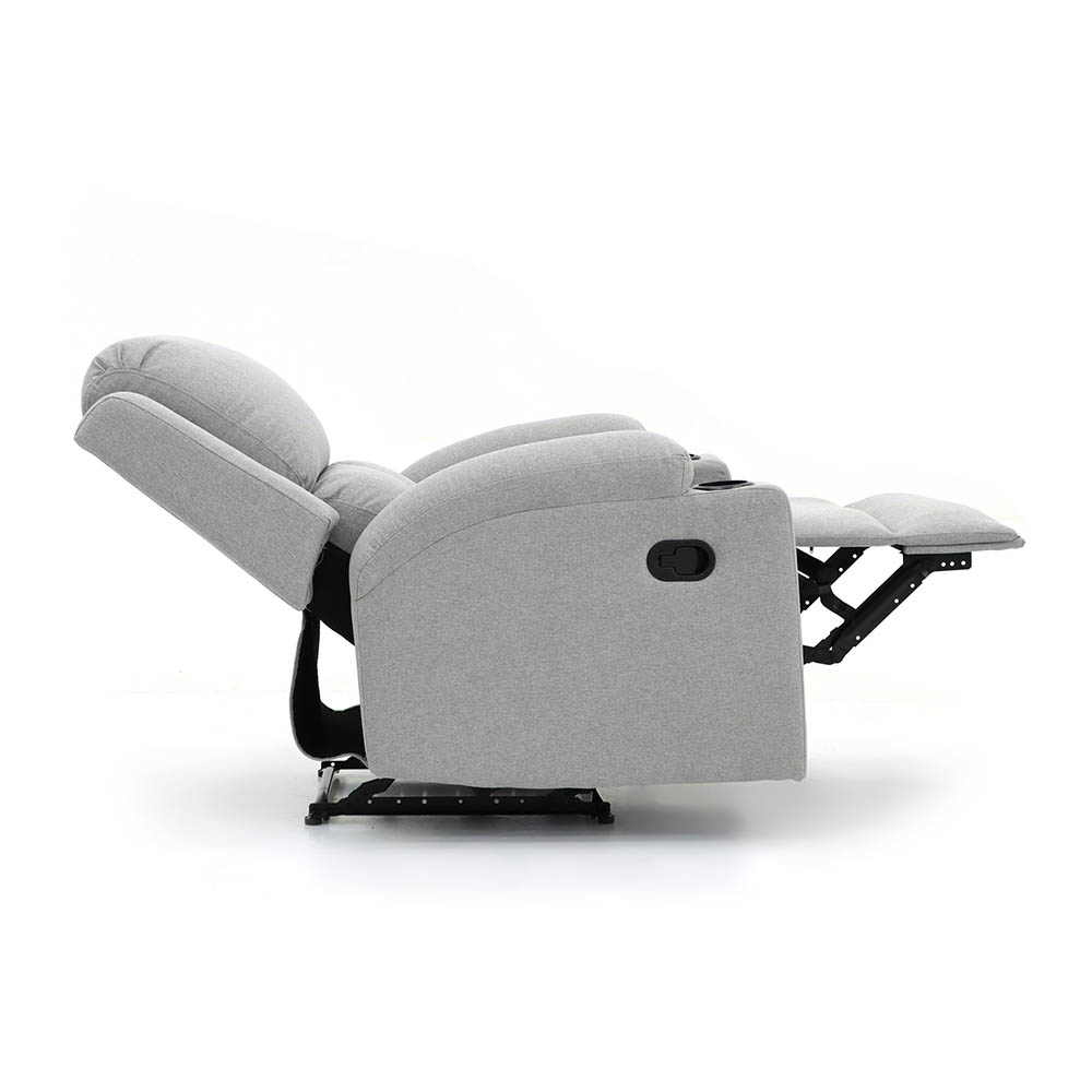 Sillón Reposet Reclinable Manual Toscano Gris Claro