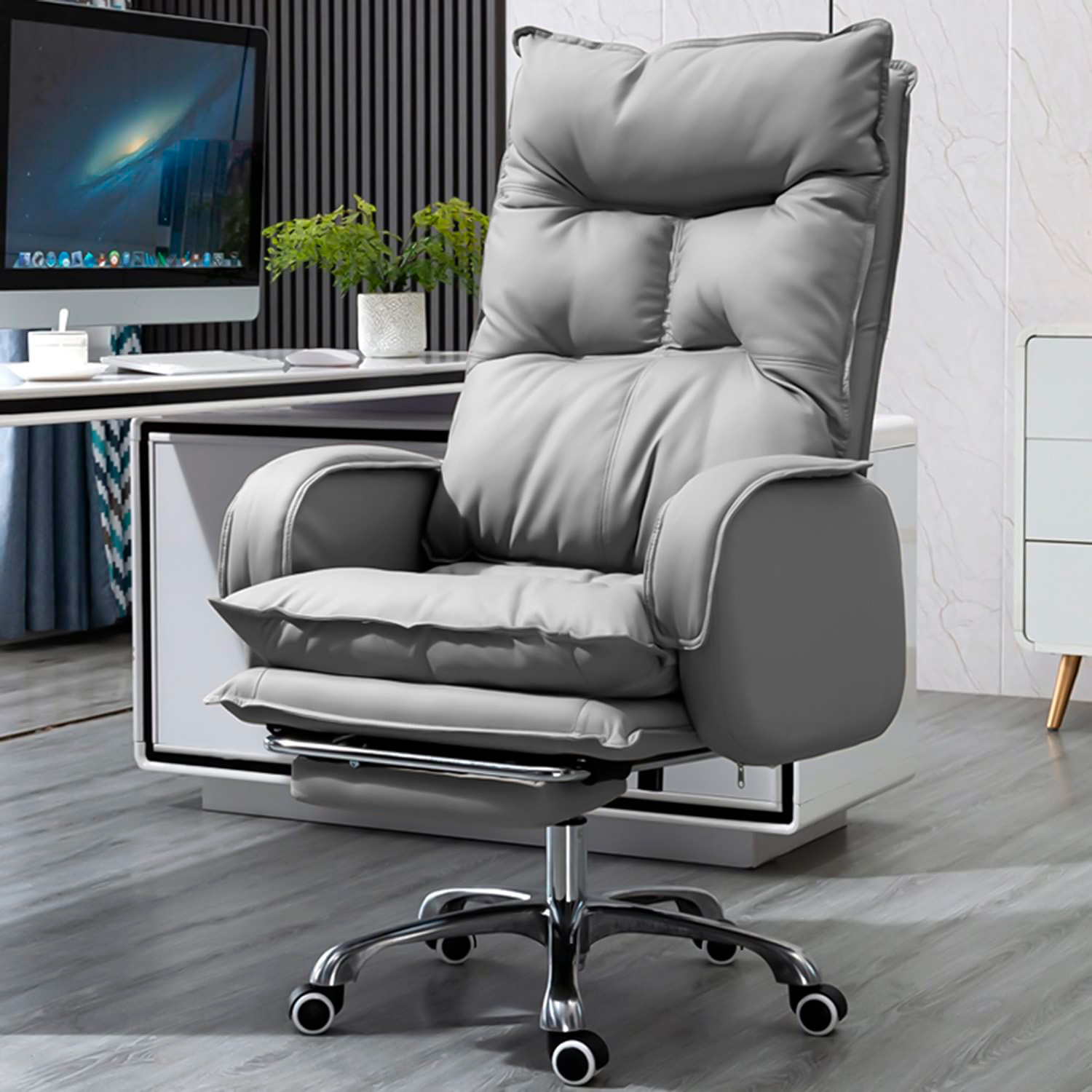 Silla de Escritorio Home Office Ajustable Ejecutiva Elegante Bossa Anderson.