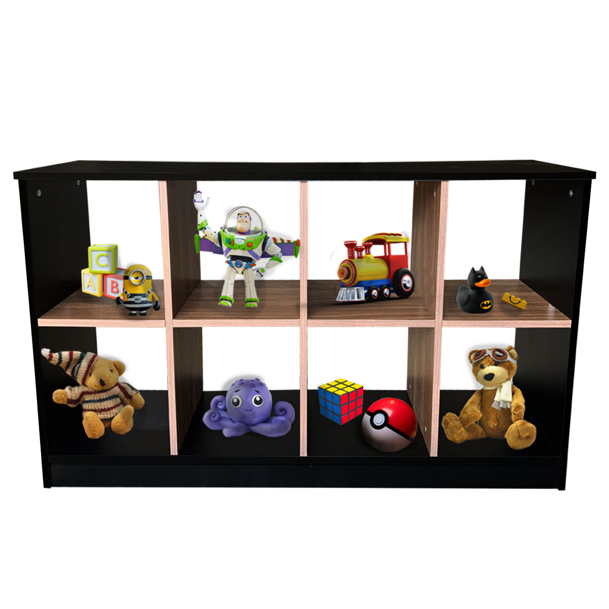 Estantería infantil con 9 cajas tela Organizador juguetes niños bebés  Juguetero