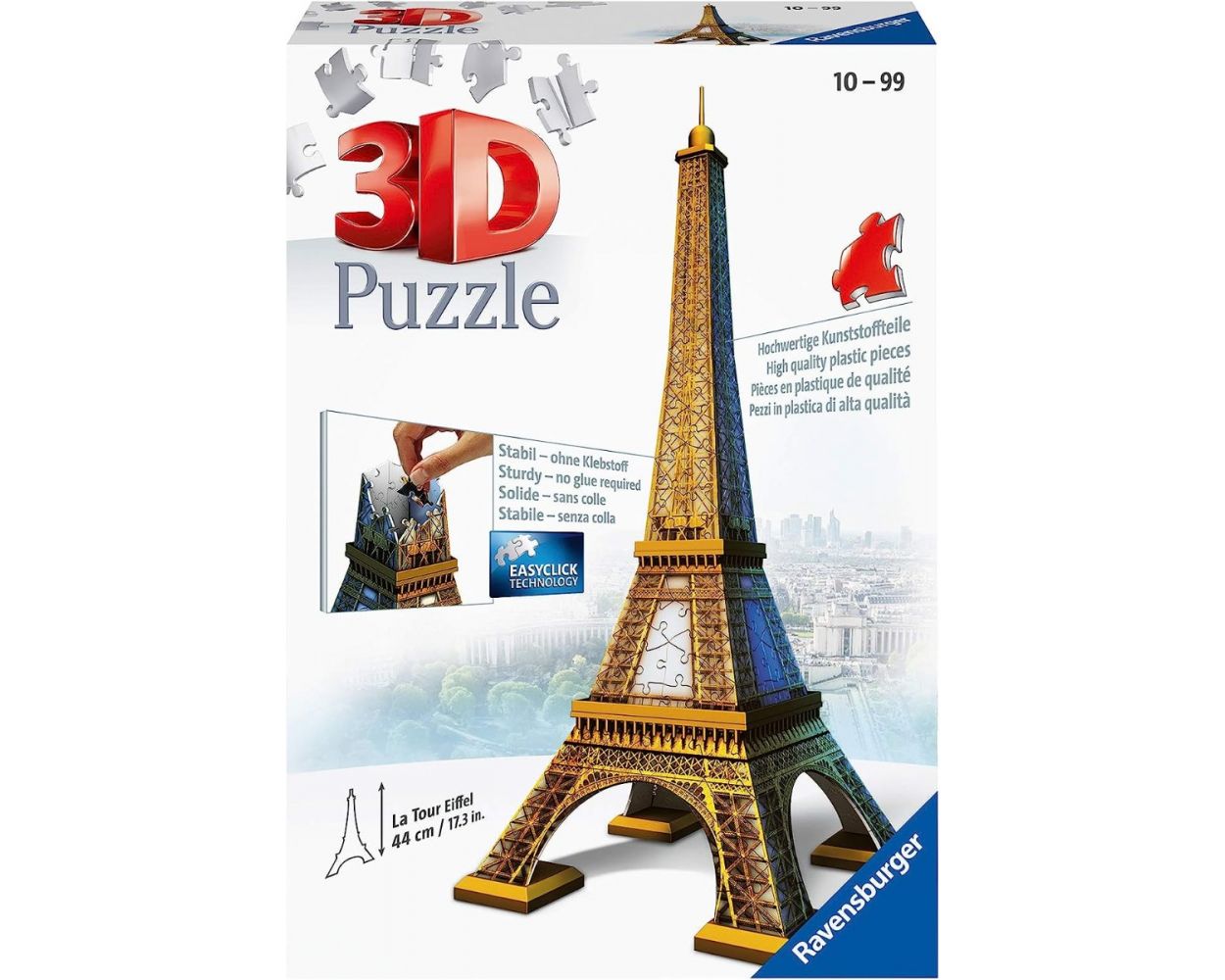 Rompecabezas Ravensburger Torre Eiffel 3D 216 Piezas