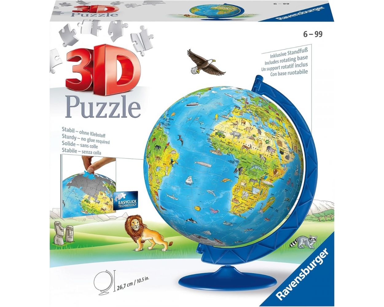  Rompecabezas Globo Terraqueo 3D 180 Piezas