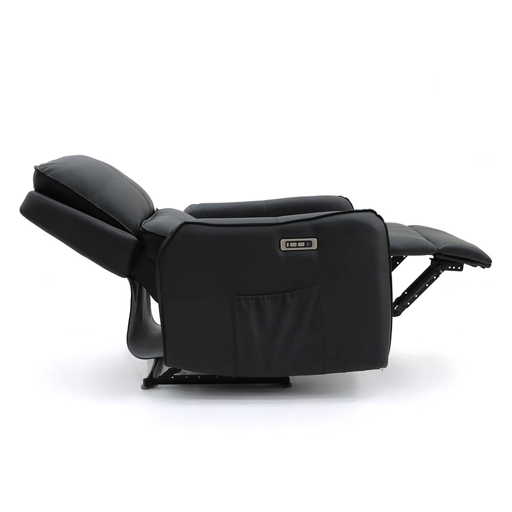 Sillon Reposet Reclinable Eléctrico Con Masajeador Quebec Negro