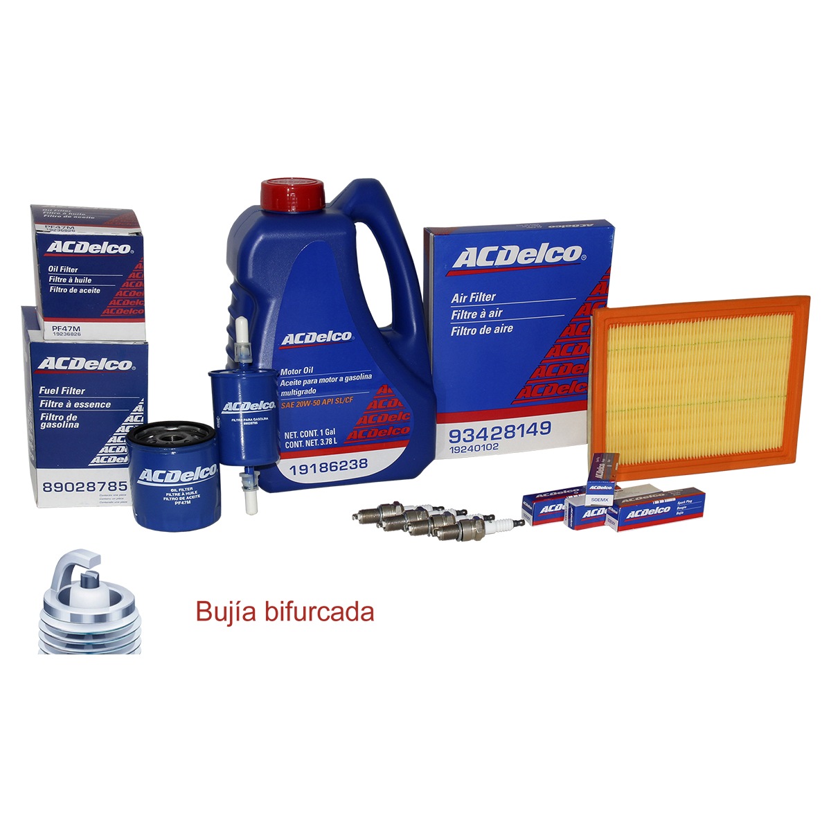 KIT AFINACION 20W50 MULTIGRADO CHEVY
