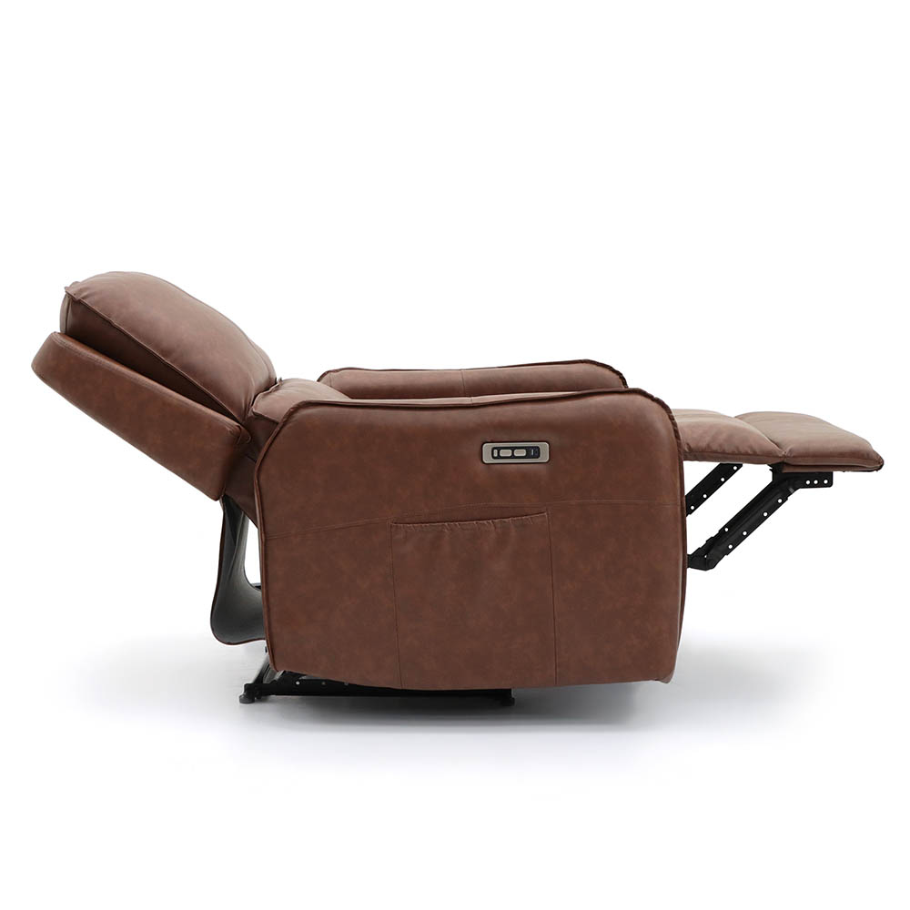 Sillon Reposet Reclinable Eléctrico Con Masajeador Quebec Marrón