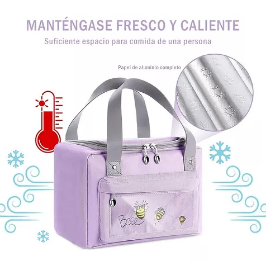 Lonchera Termica Portátil Bolsa Del Almuerzo Frío Y Calor