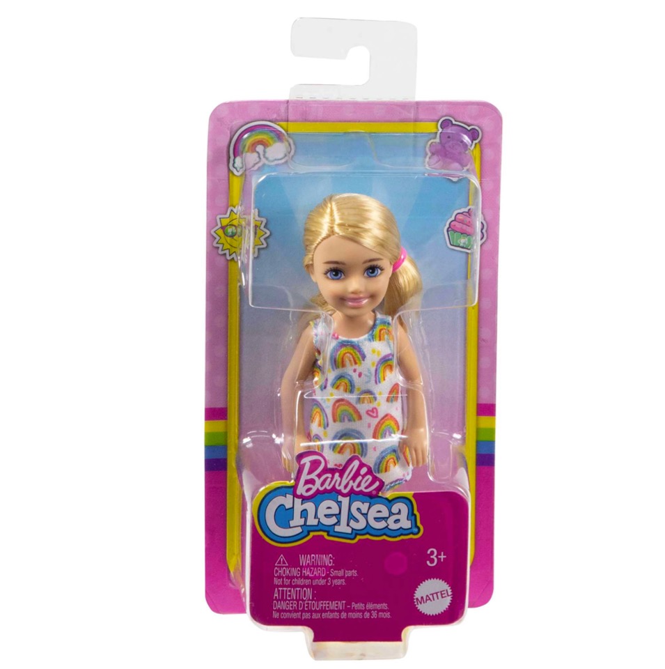 Barbie Muñeca Chelsea Vestido Arcoiris