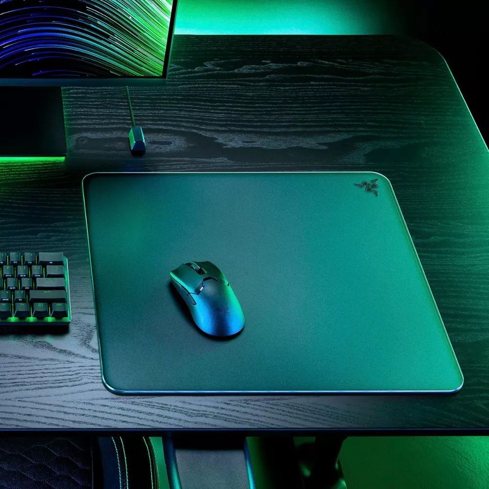 Tapete para Mouse Razer Atlas Tempered Glass Gaming Mouse Mat - Negro