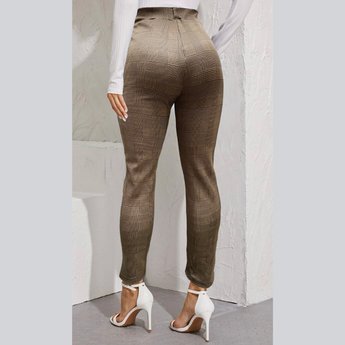Pantalon de Licra Legging Tela Super Stretch Tiro Alto Jegging Cuadro Calidad LIC-0102