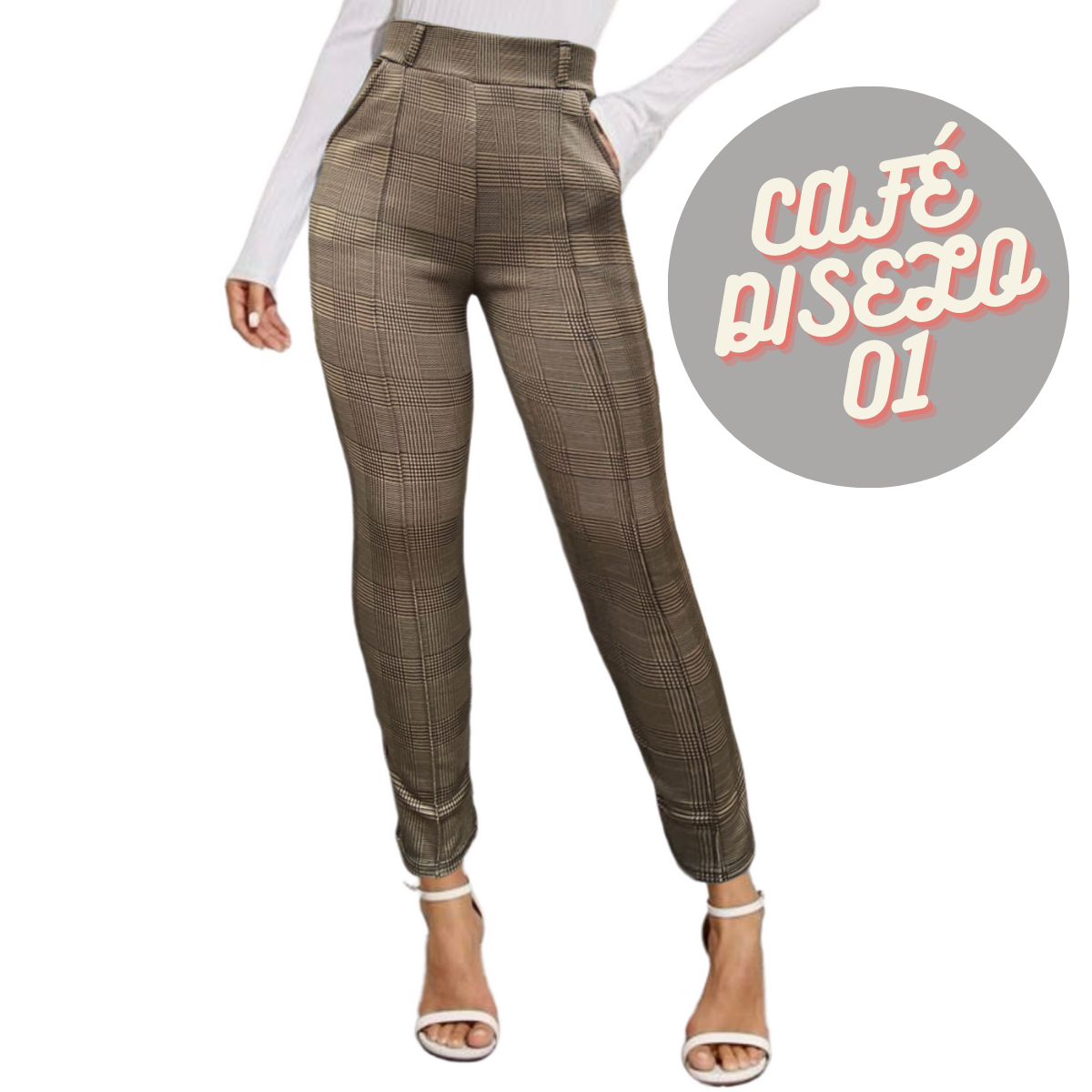 Pantalon de Licra Legging Tela Super Stretch Tiro Alto Jegging Cuadro Calidad LIC-0102