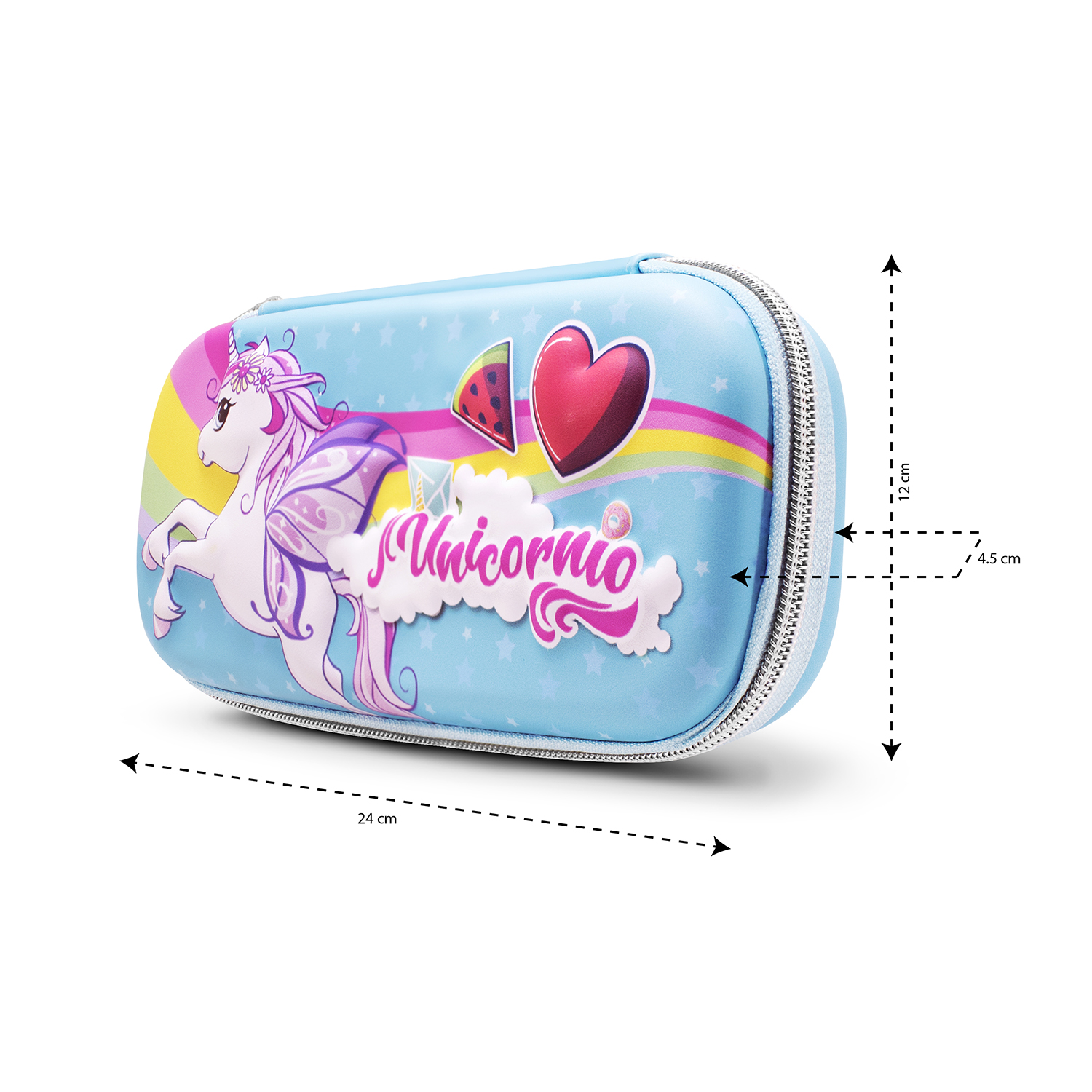 Lapicera Escolar para niña con diseño de Unicornio
