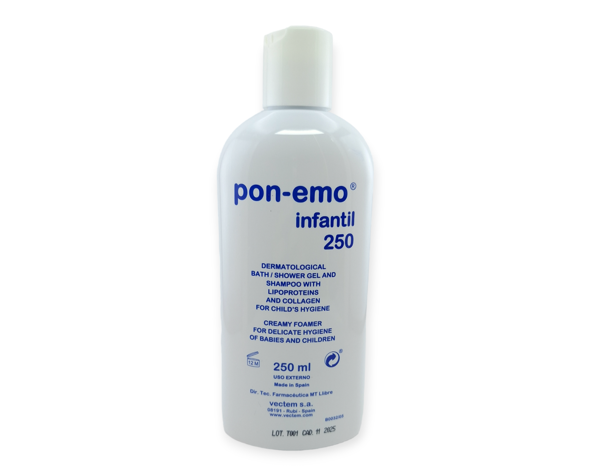 Shampoo y Gel Corporal Infantil Pon-emo Infantil 250