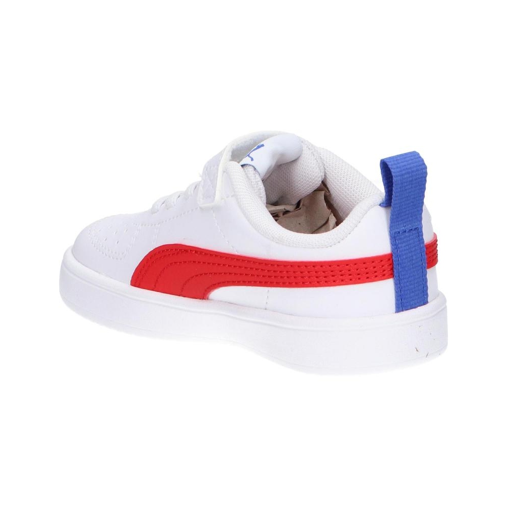Tenis Casual Puma Rickie AC Inf Blanco/rojo de bebe 384314 05