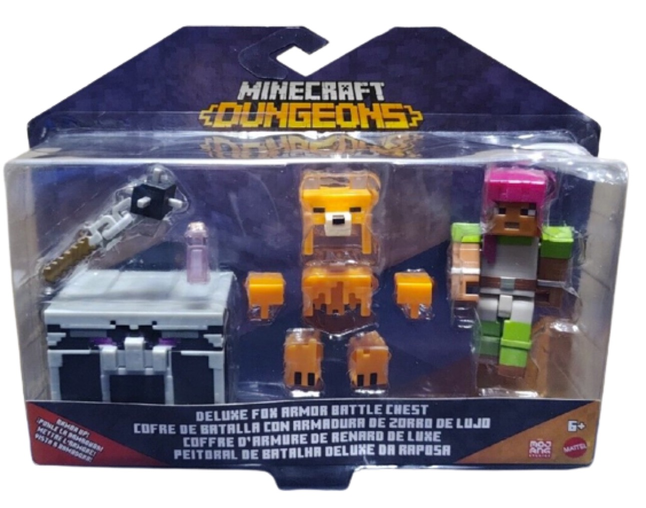 Minecraft Dungeons Cofre Batalla Armadura Lujo De Zorro