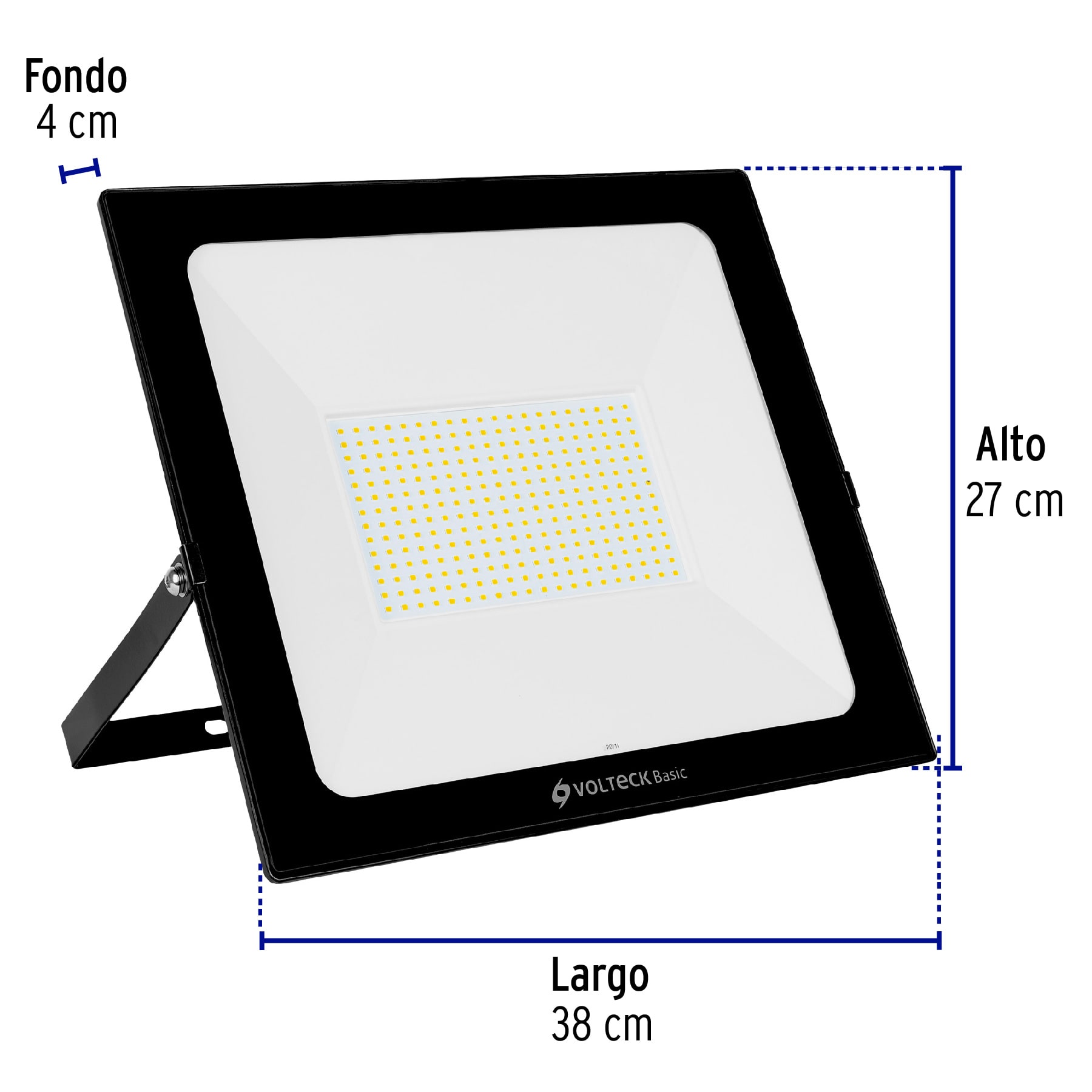 REFLECTOR ULTRA DELGADO LED 200 W LUZ DE DÍA, VOLTECK BASIC 28018