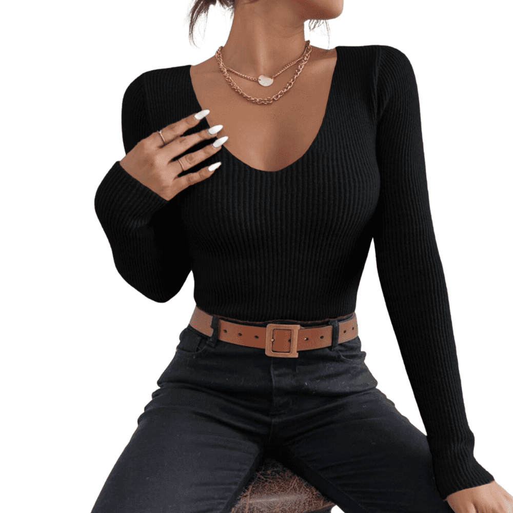 Suéter De Mujer Moda Canalé Sweater Diseño A Relieve Abrigo LOLE suéter