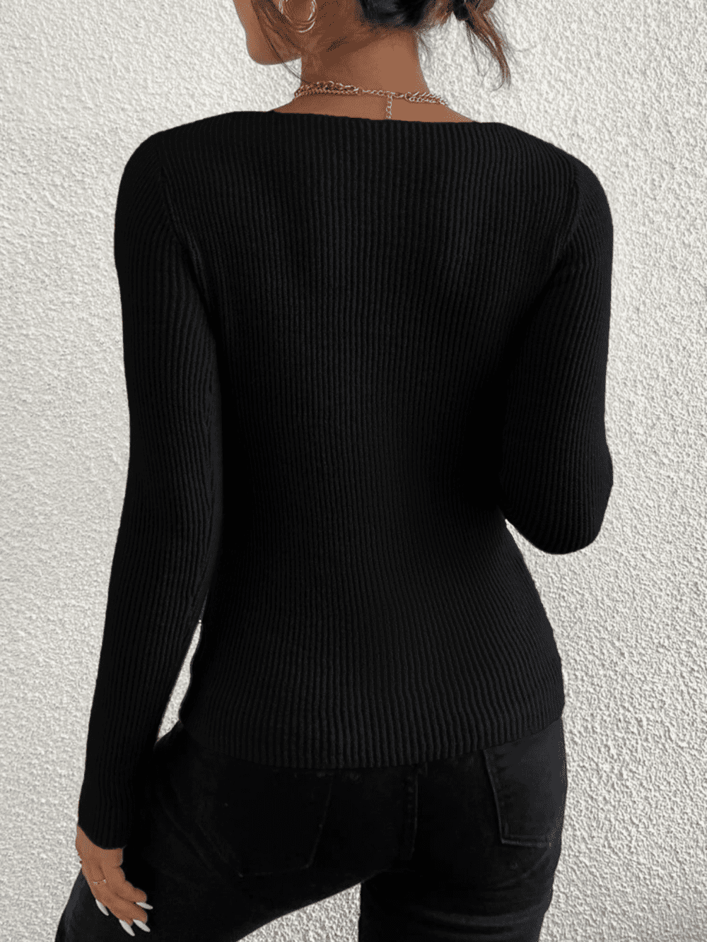 Suéter De Mujer Moda Canalé Sweater Diseño A Relieve Abrigo LOLE suéter
