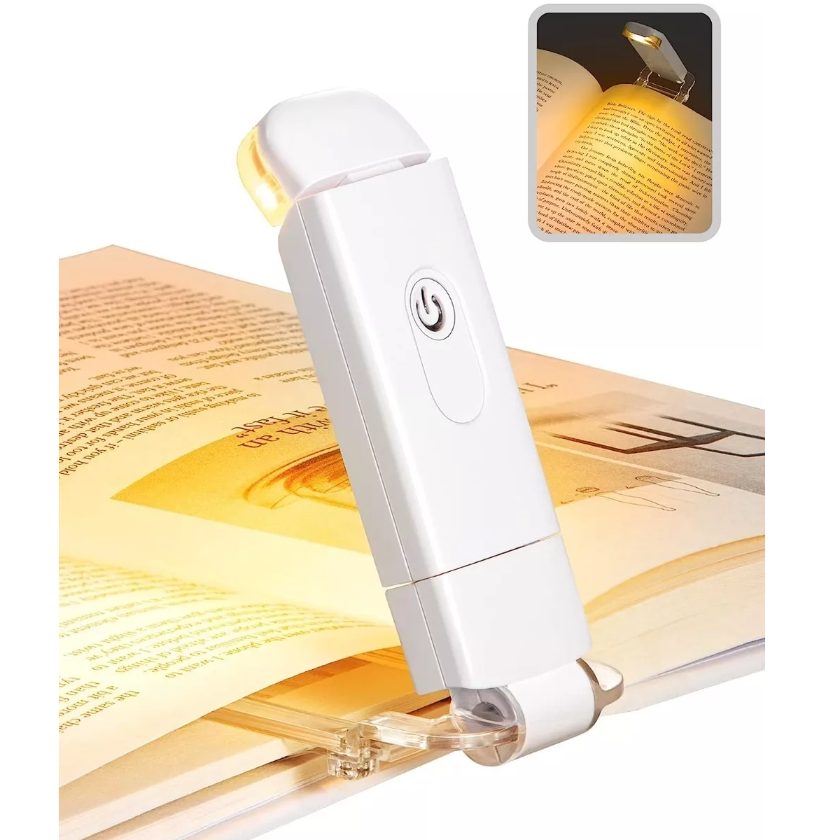 Lámpara Luz Usb Recargable Para Libros 9 Modos