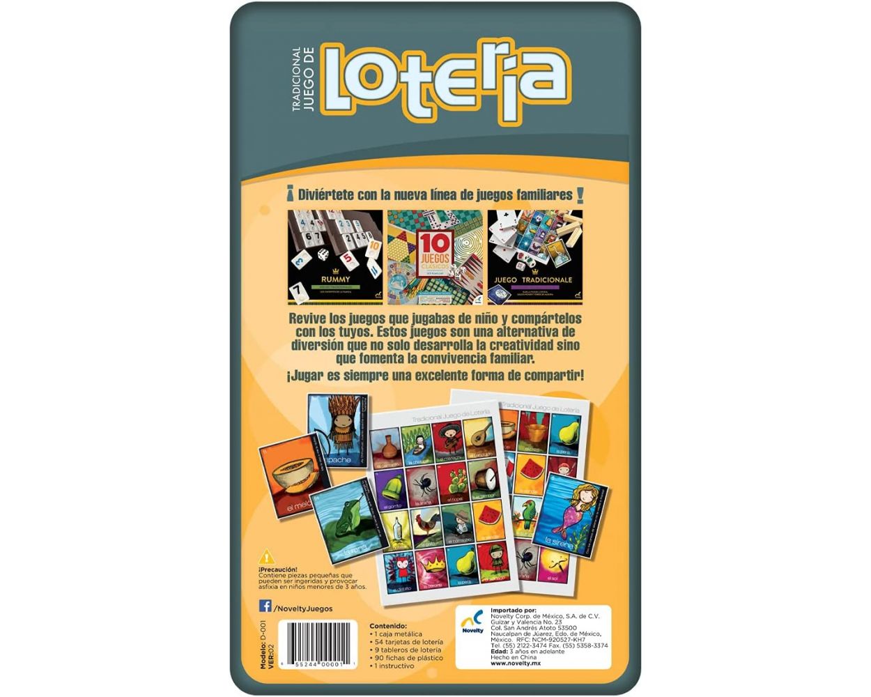 Loteria Tradicional Novelty Metalica