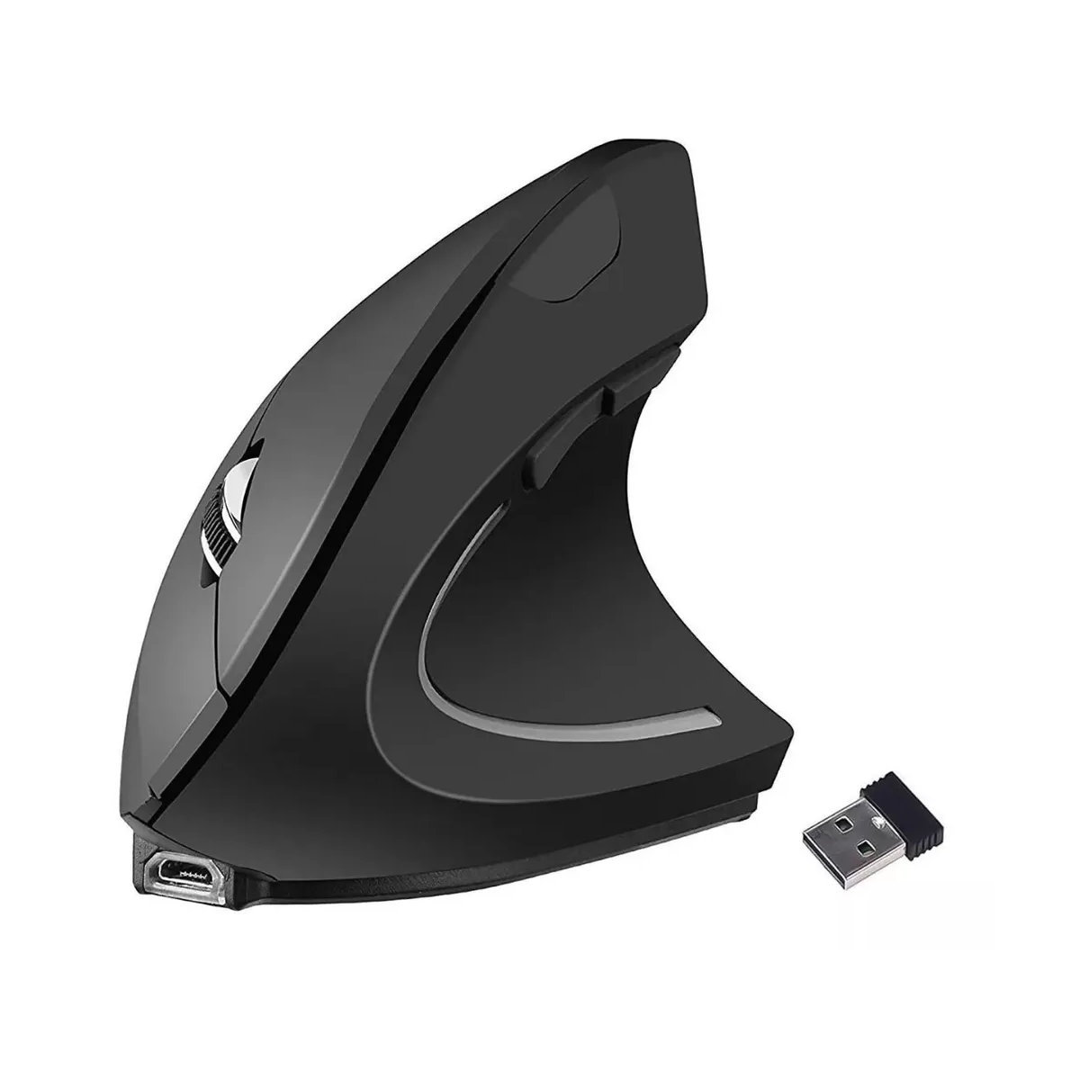 Mouse Vertical Inalámbrico 2.4g Ergonómico, Recargable