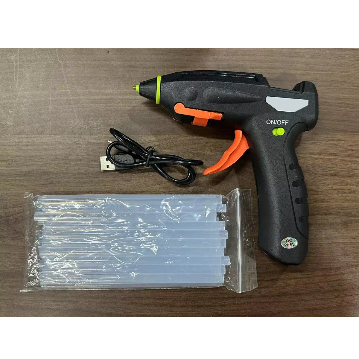 Pistola De Silicón Inalámbrico Recargable con 20pcs Barras