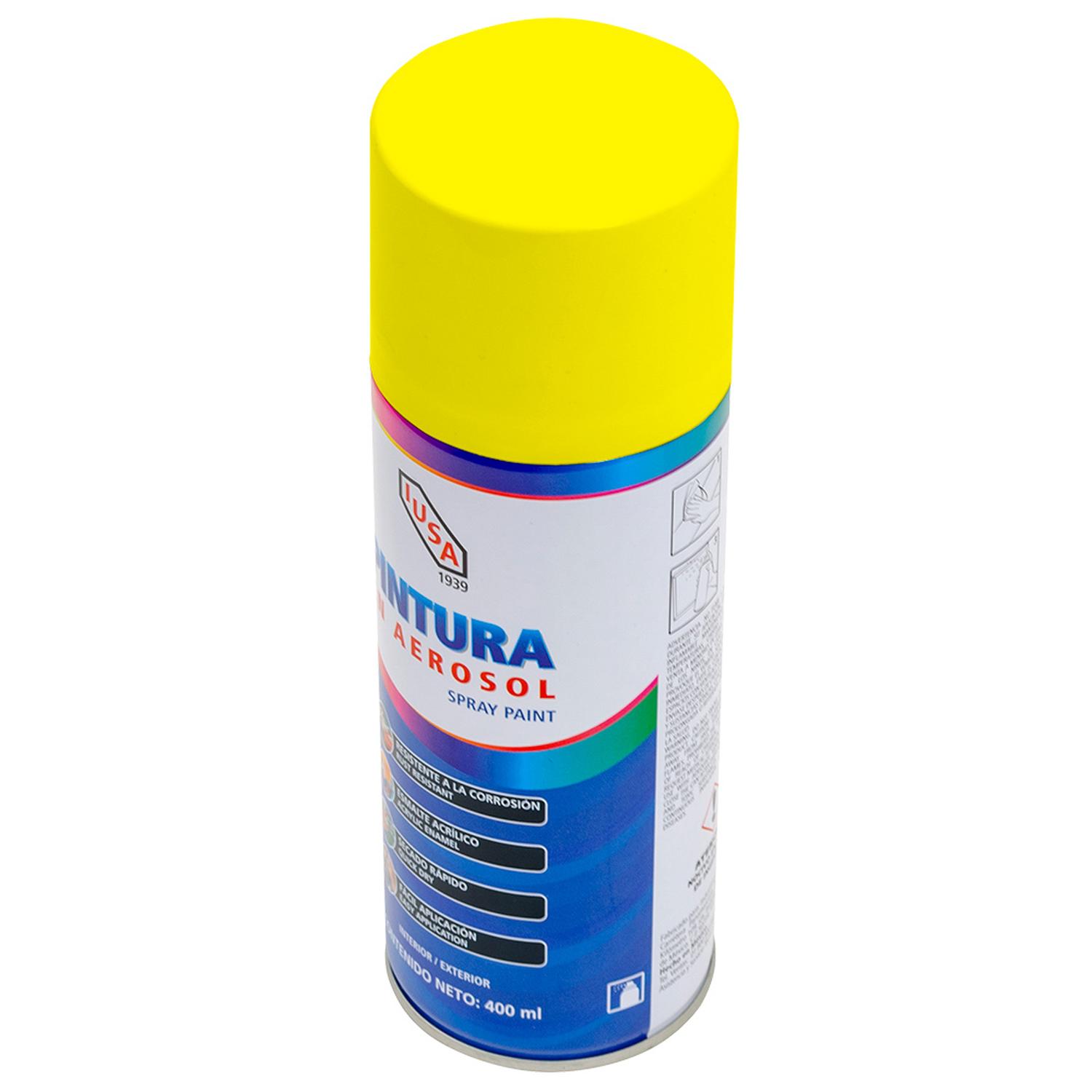 Pintura color amarillo limón en aerosol 