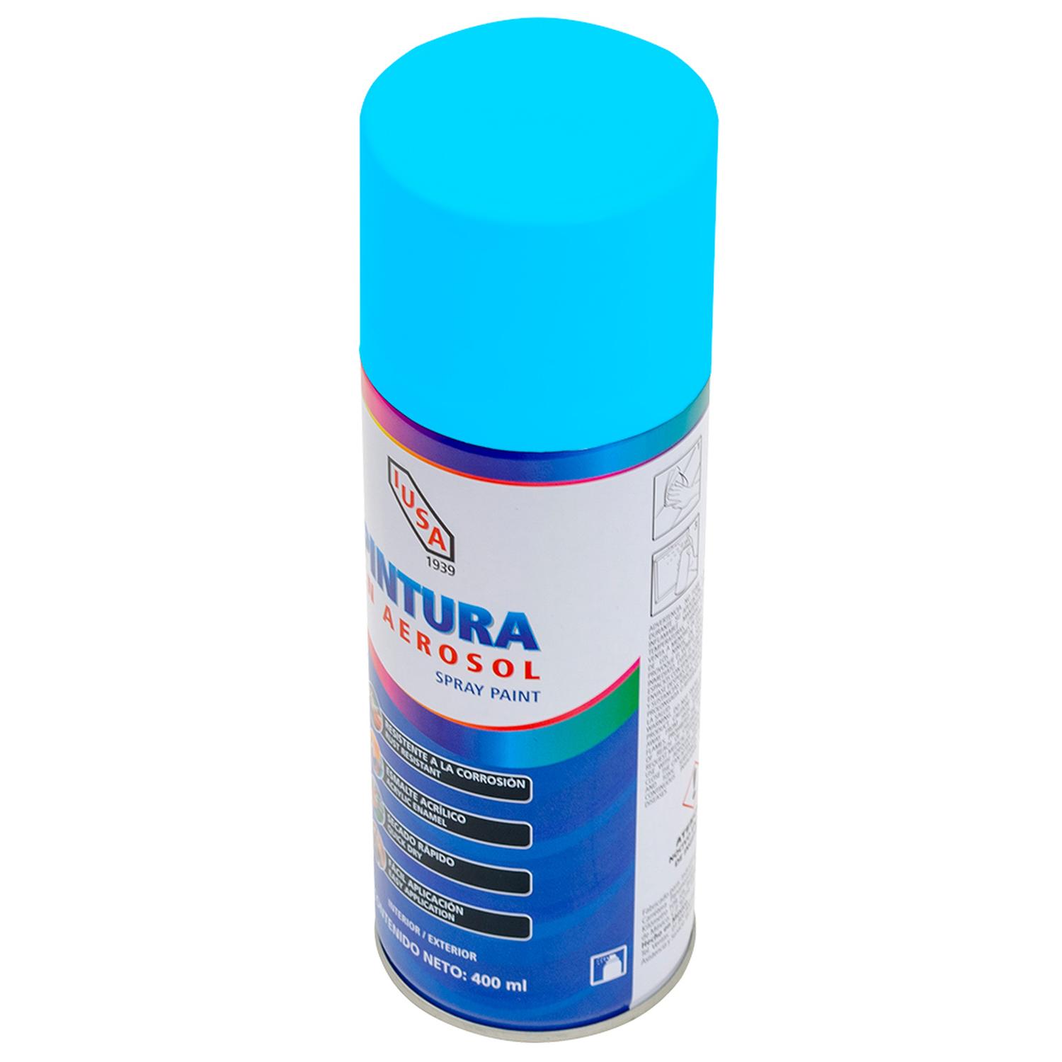 Pintura color azul claro en aerosol 