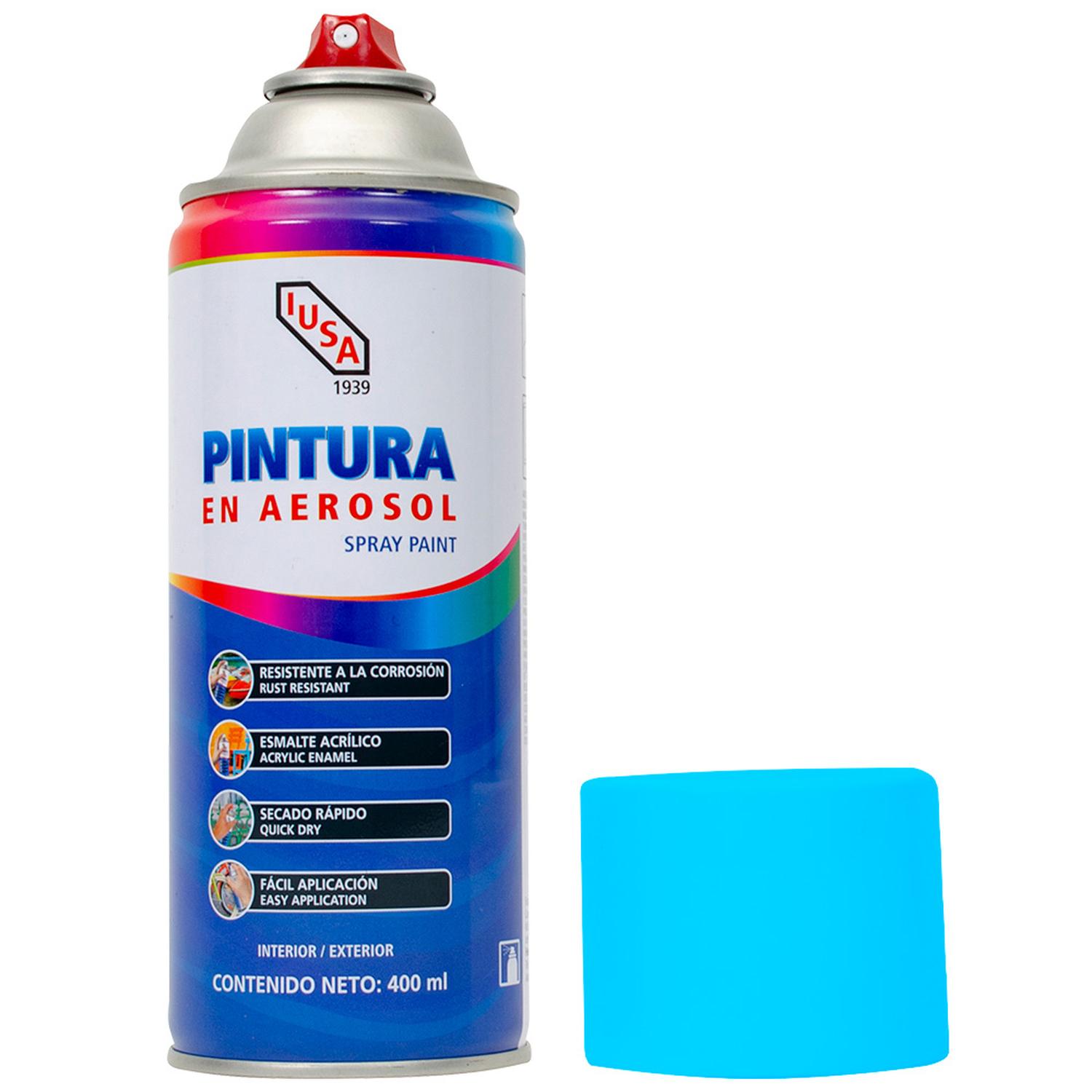 Pintura color azul claro en aerosol 