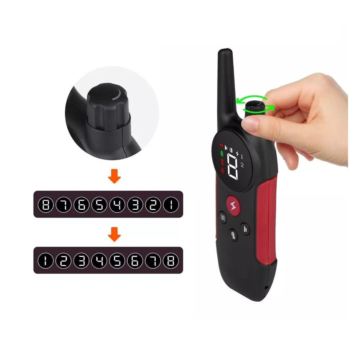 Collar Entrenador Eléctrico Para Perro Adiestramiento Canino Negro