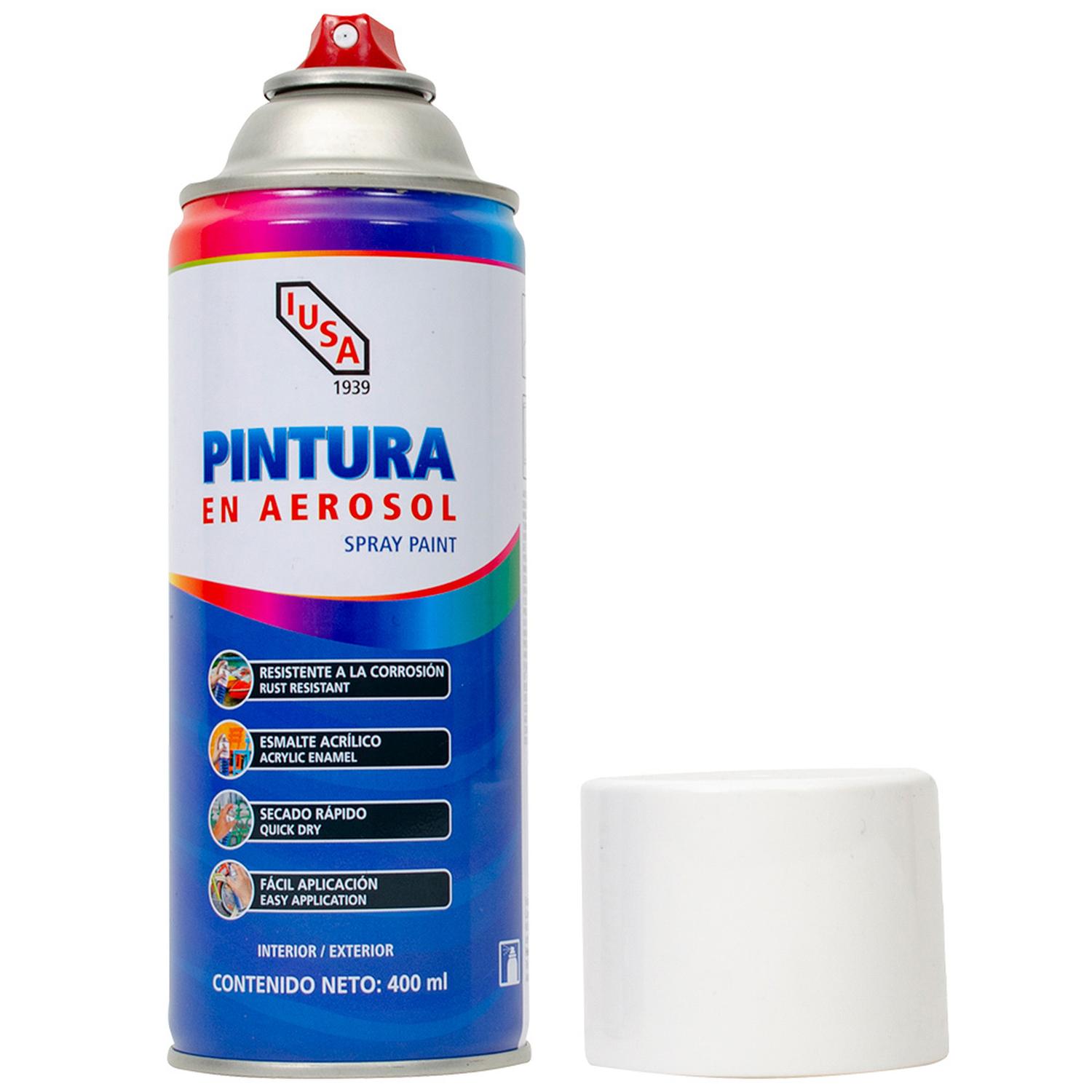 Pintura color blanco mate en aerosol 