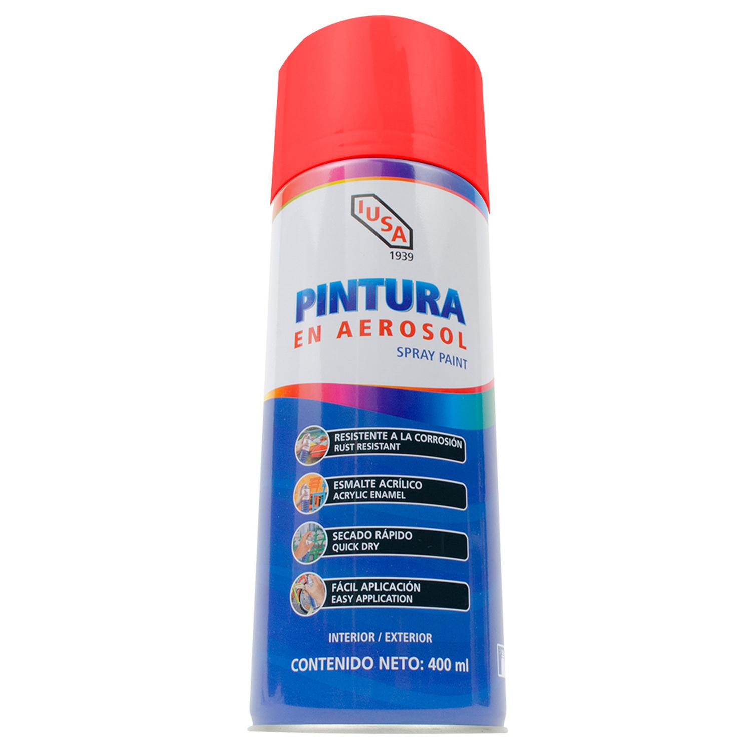 Pintura color rojo en aerosol