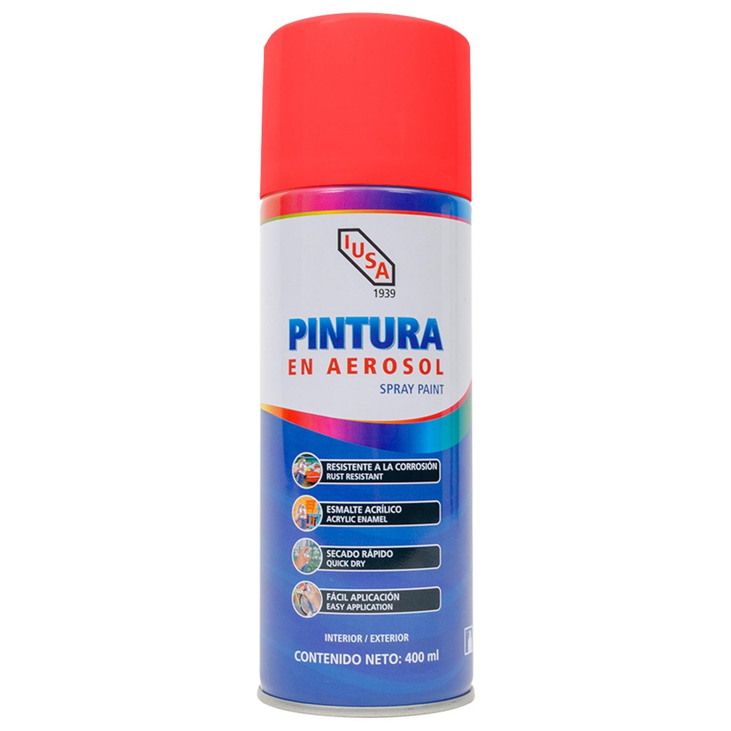 Pintura color rojo en aerosol