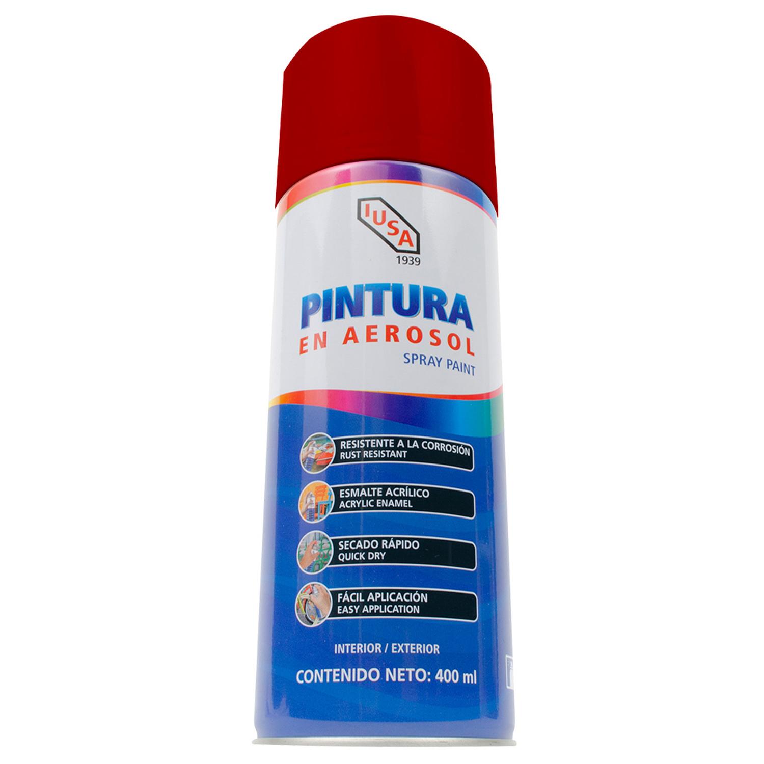 Pintura color rojo óxido en aerosol 