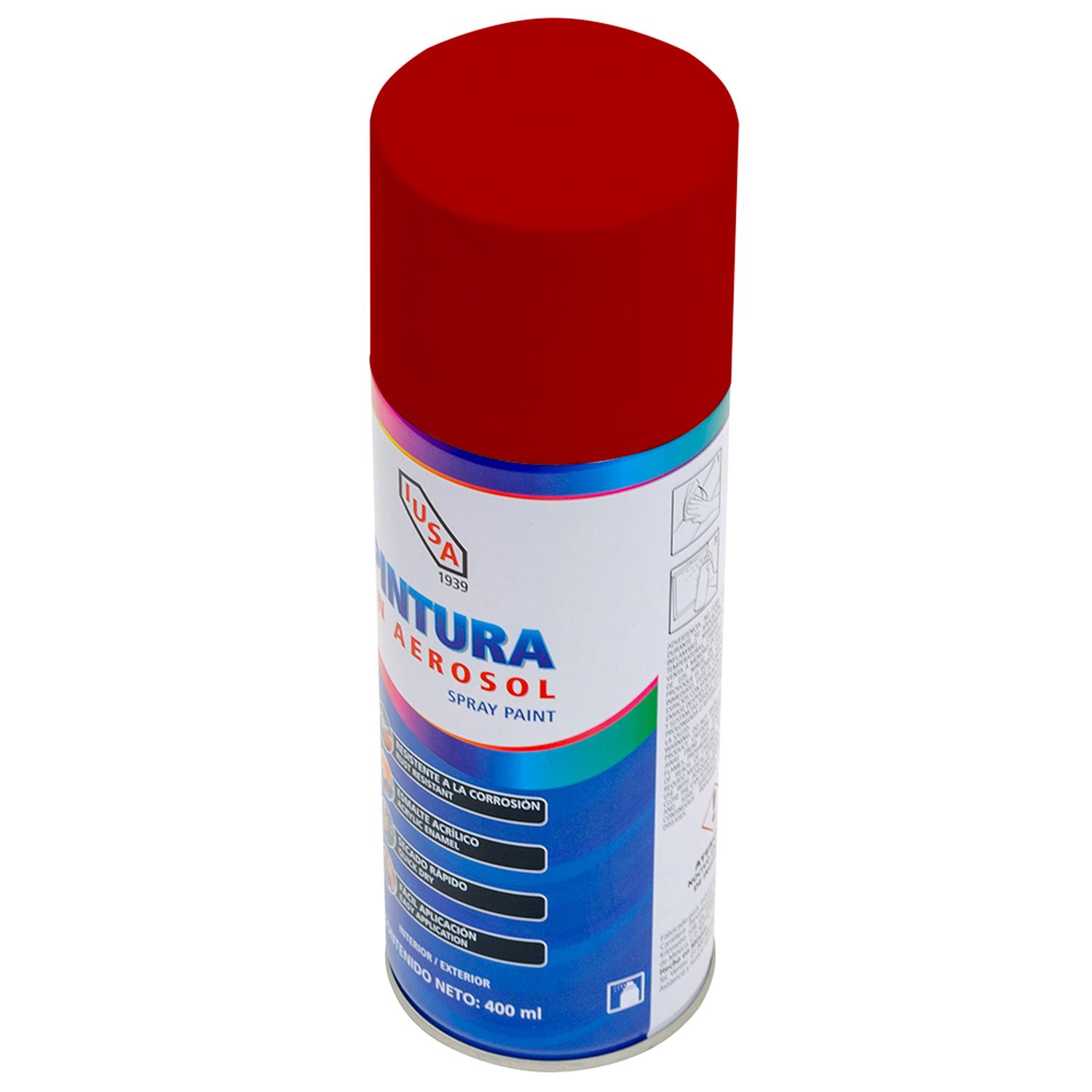 Pintura color rojo óxido en aerosol 