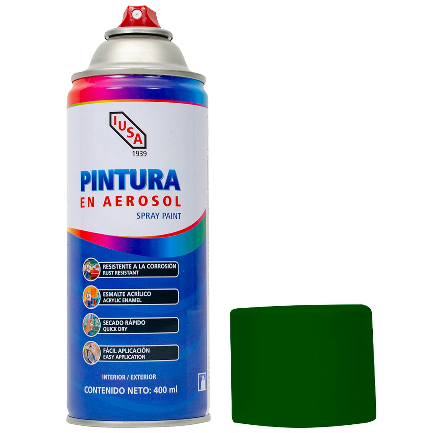 Pintura color verde bosque en aerosol 