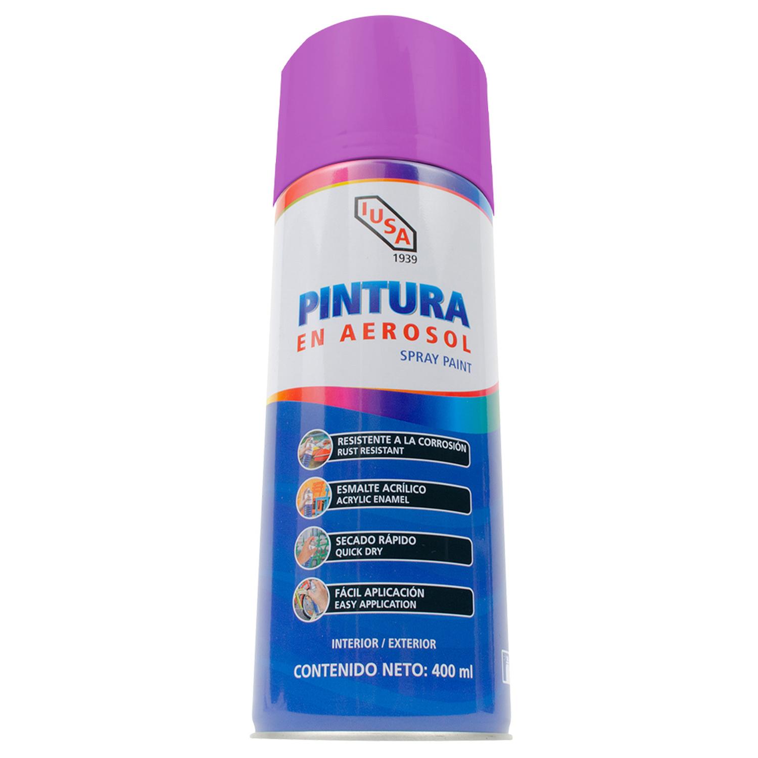 Pintura color violeta en aerosol