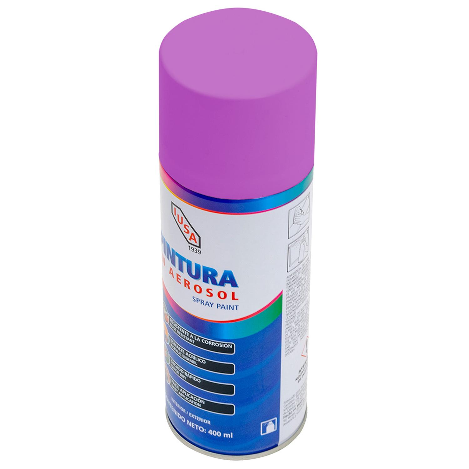 Pintura color violeta en aerosol