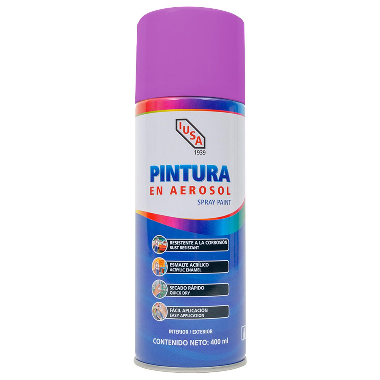 Pintura color violeta en aerosol