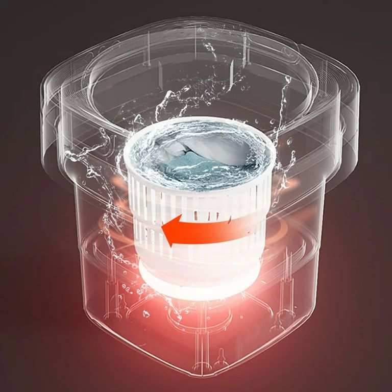 Mini lavadora, portatil, compacta, plegable