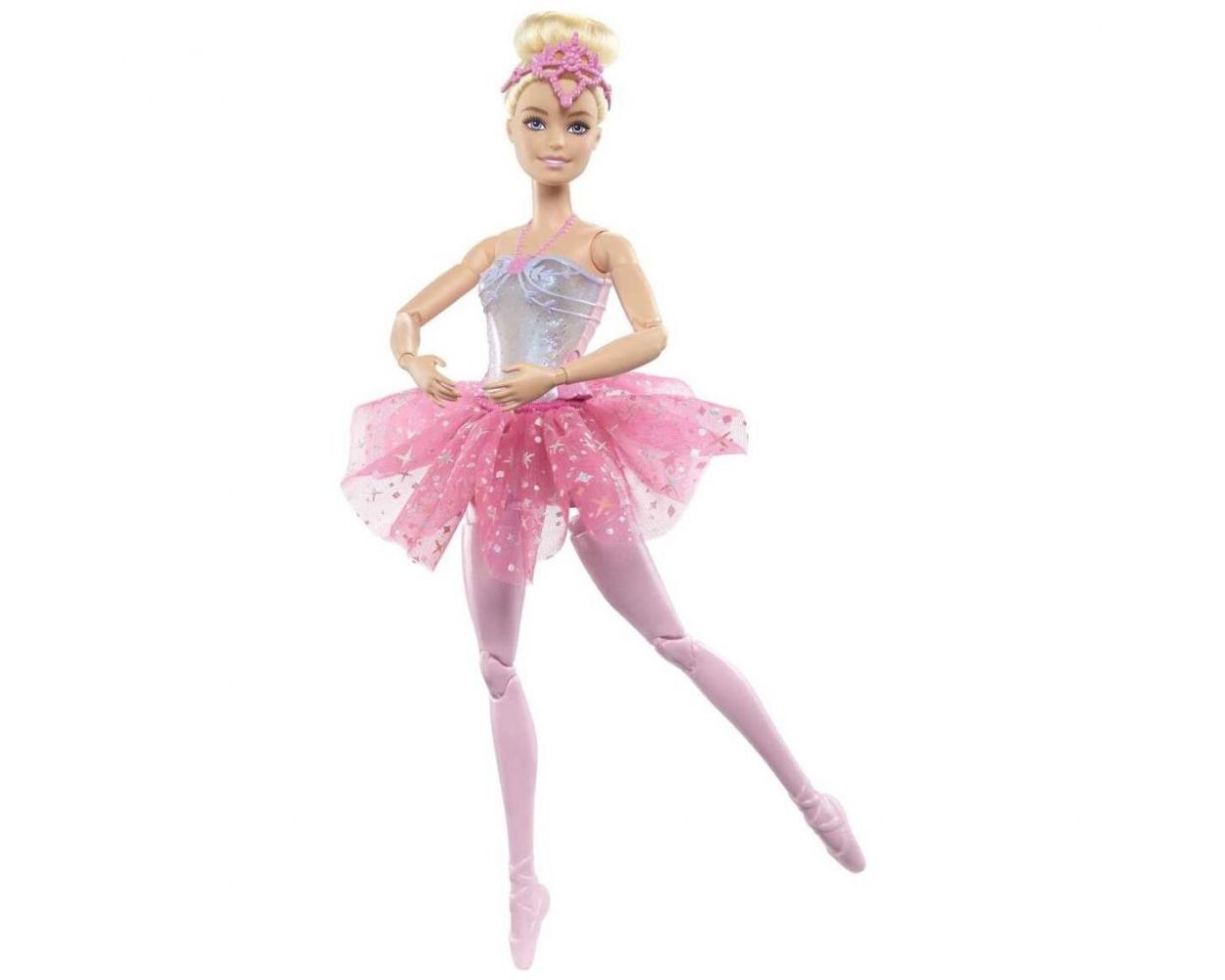  Barbie Fantasía Muñeca Bailarina Luces Brillantes Tutú Rosa