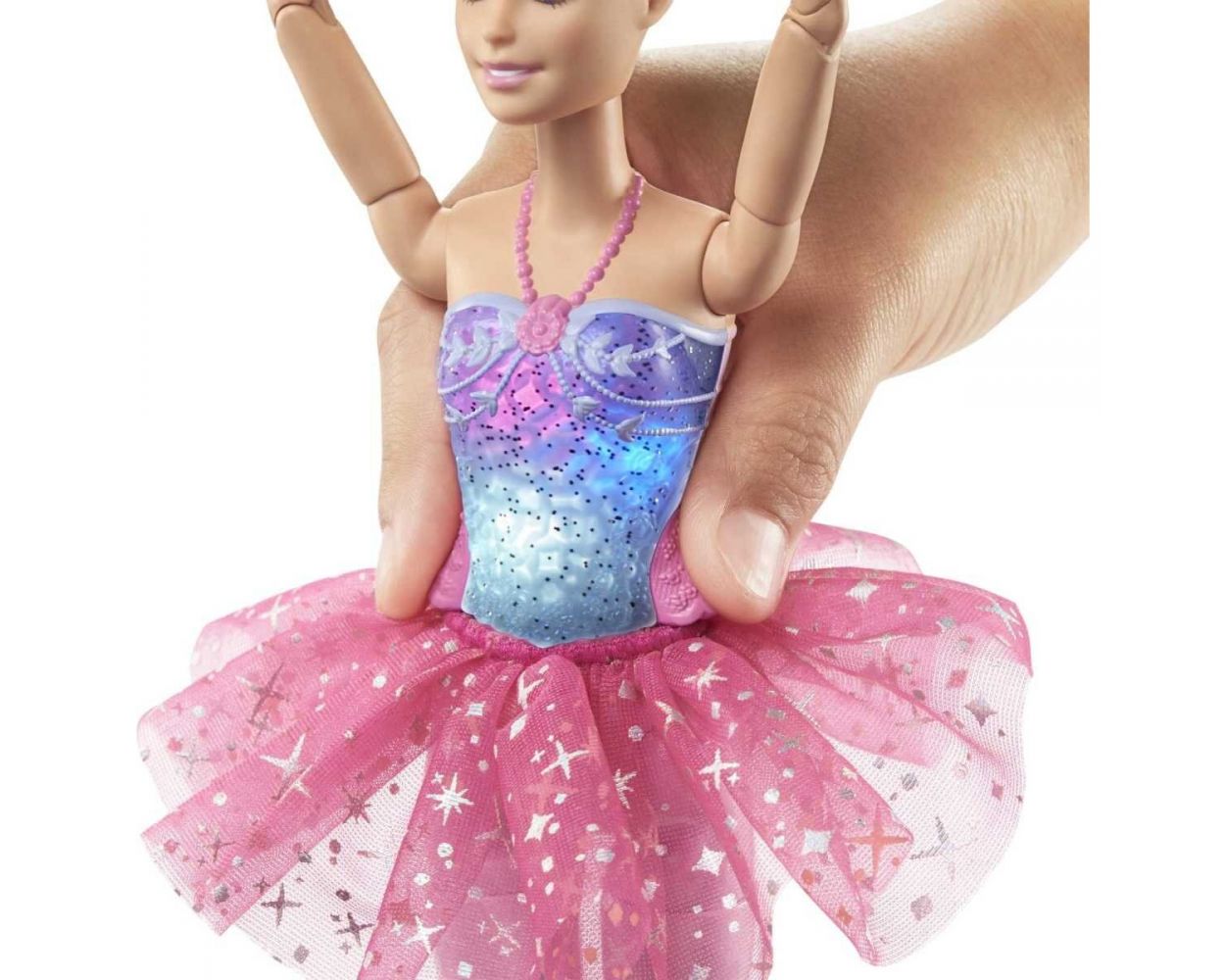  Barbie Fantasía Muñeca Bailarina Luces Brillantes Tutú Rosa