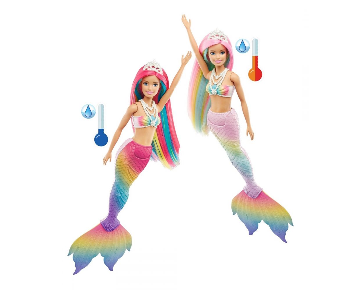  Barbie Sirena Arcoiris Magico