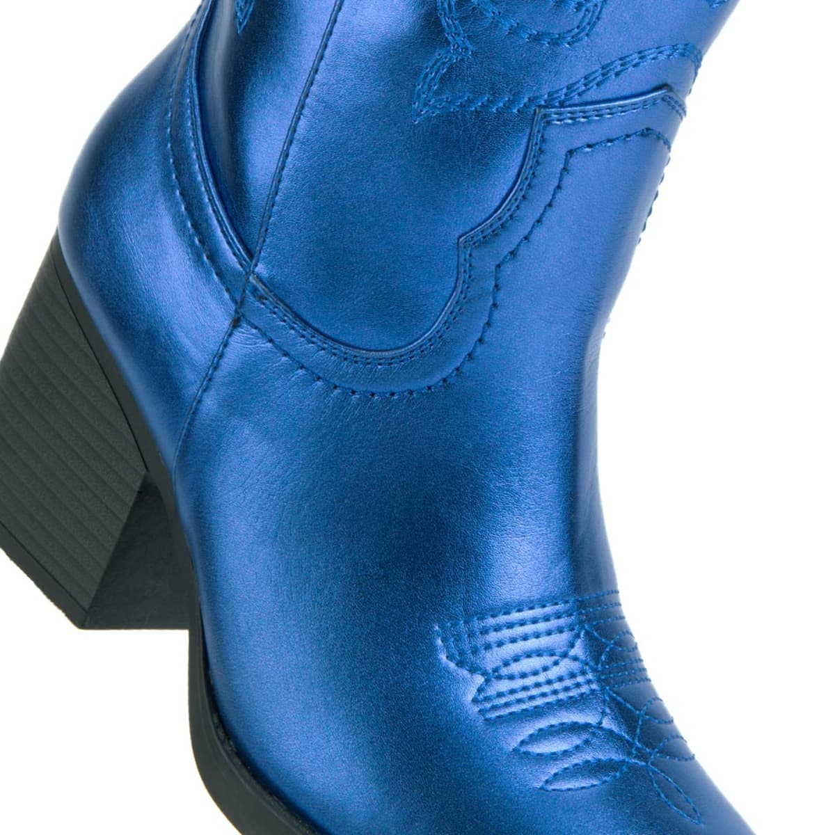 Botas vaqueras azules Tierra Bendita, con tubo bordado, 1085454