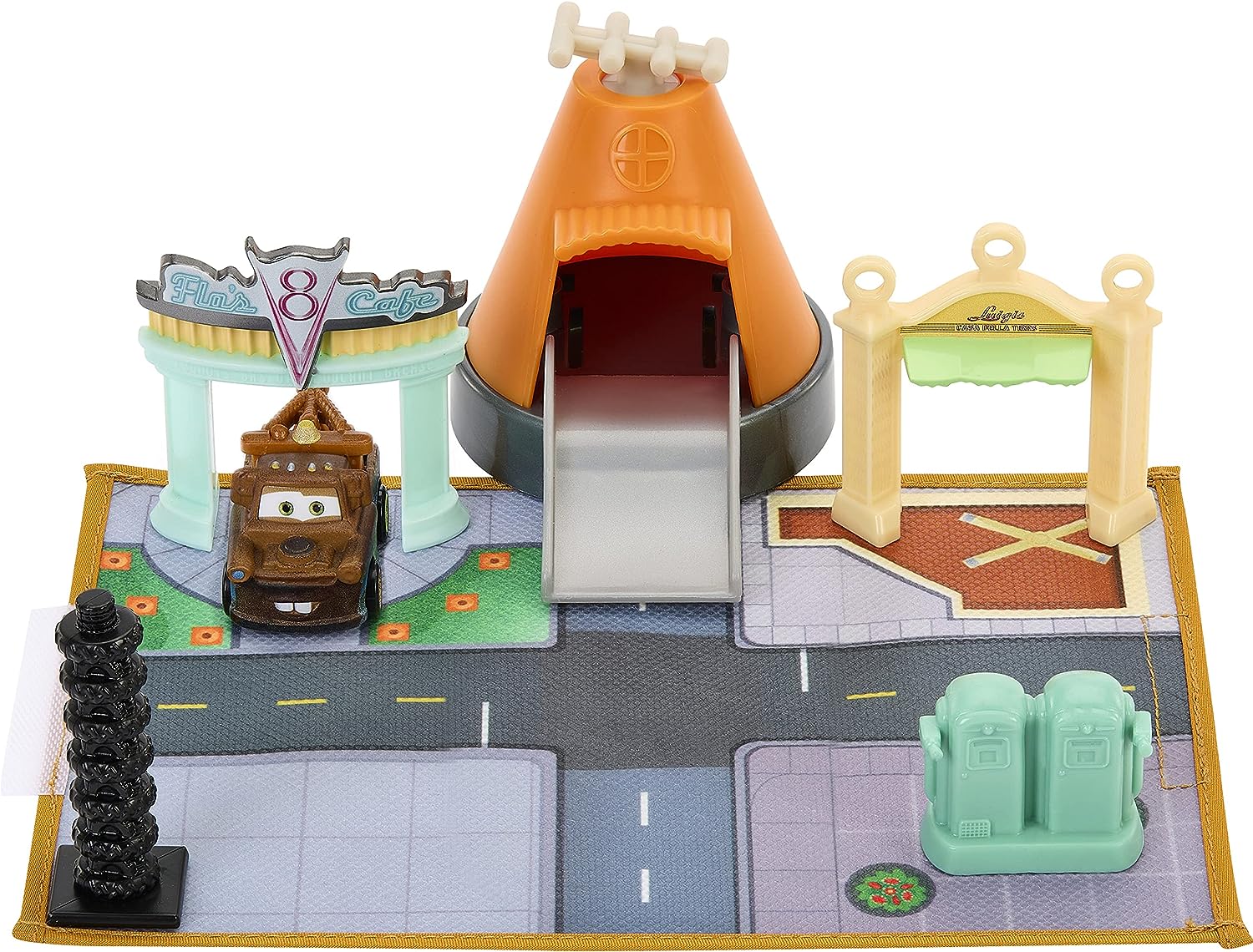 Cars de Disney y Pixar Pista de Juguete Minis Carrera en Radiador Springs