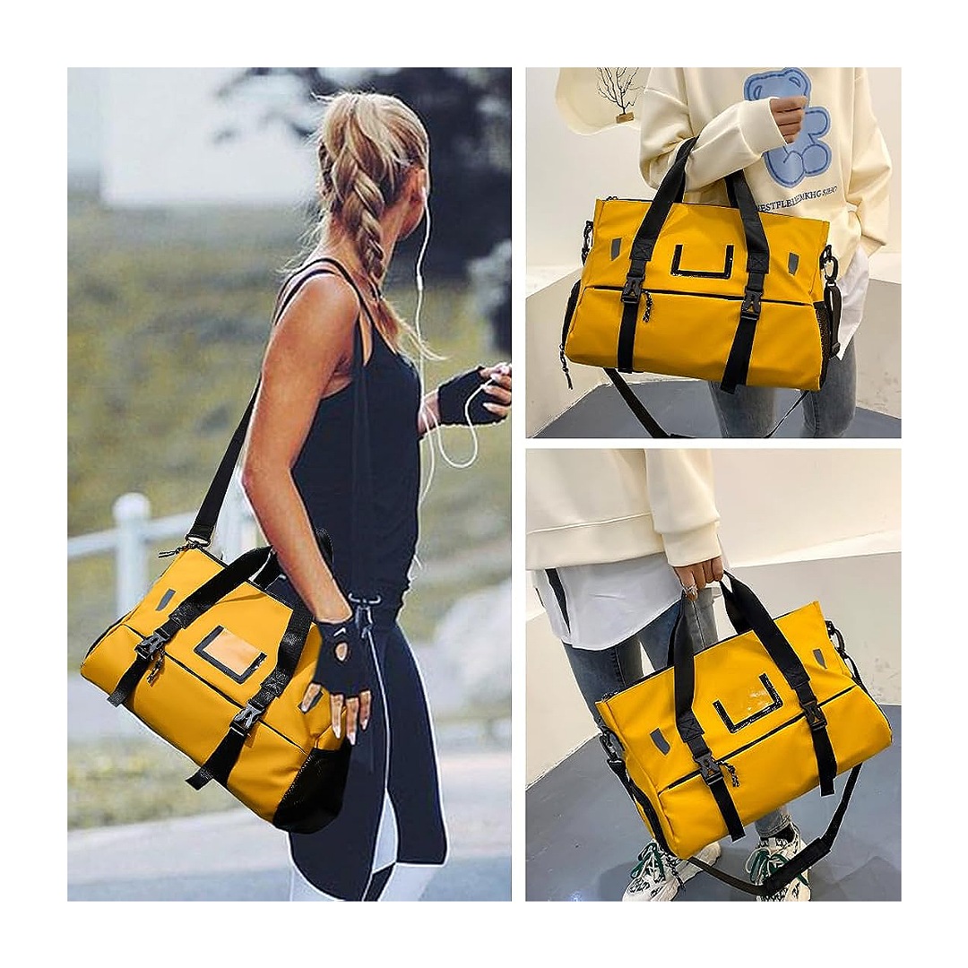 NANWEI Maleta Deportiva, Maleta Gym con Compartimento para Zapatos, Bolsa Deportiva para Hombres y Mujeres, Mochila Gym Impermeable Gran Capacidad y Ligero