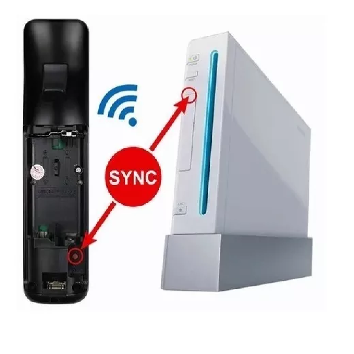 Mando A Distancia 2 En 1 compatible con Wii Azul