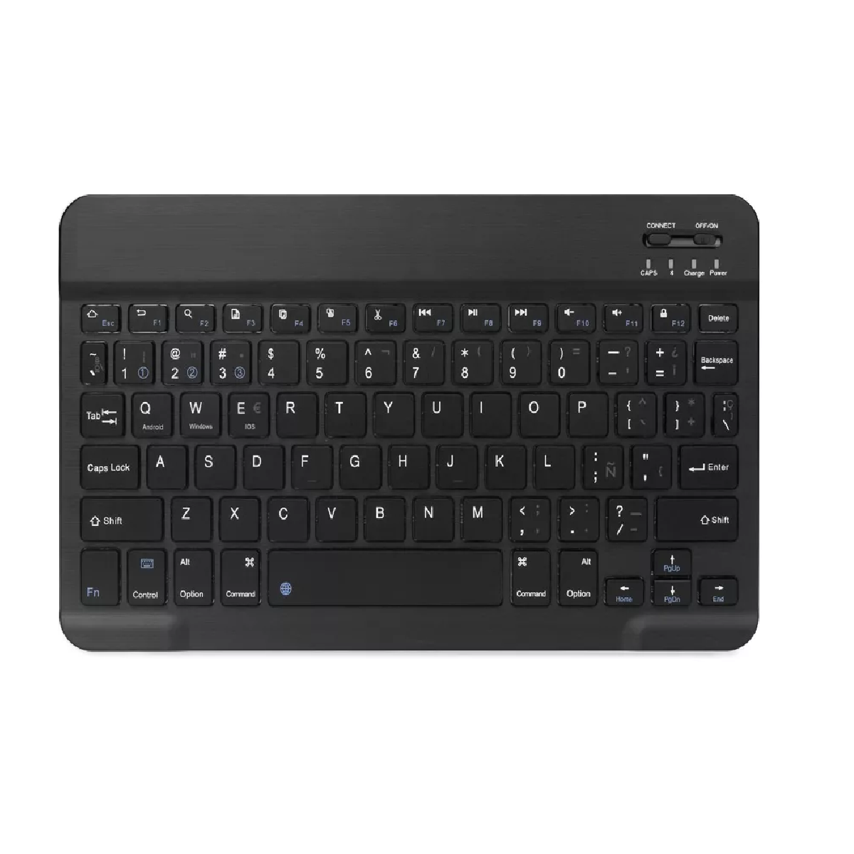 Teclado Inalámbrico Bluetooth Para iPad Android Pc Negro