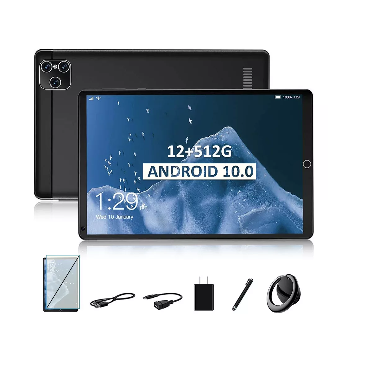 Tablet 12+512gb Memoria Ram Wifi Android 10 Pad Bluetooth