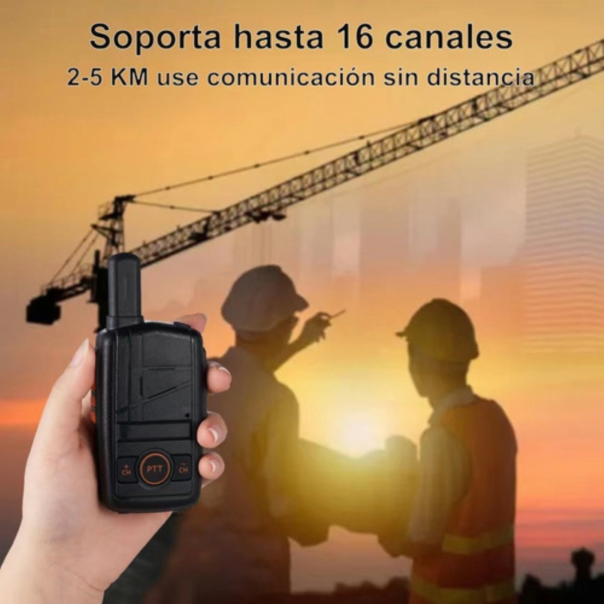 Radios Walkie Talkie Recargable Altavoces Con Micrófono 