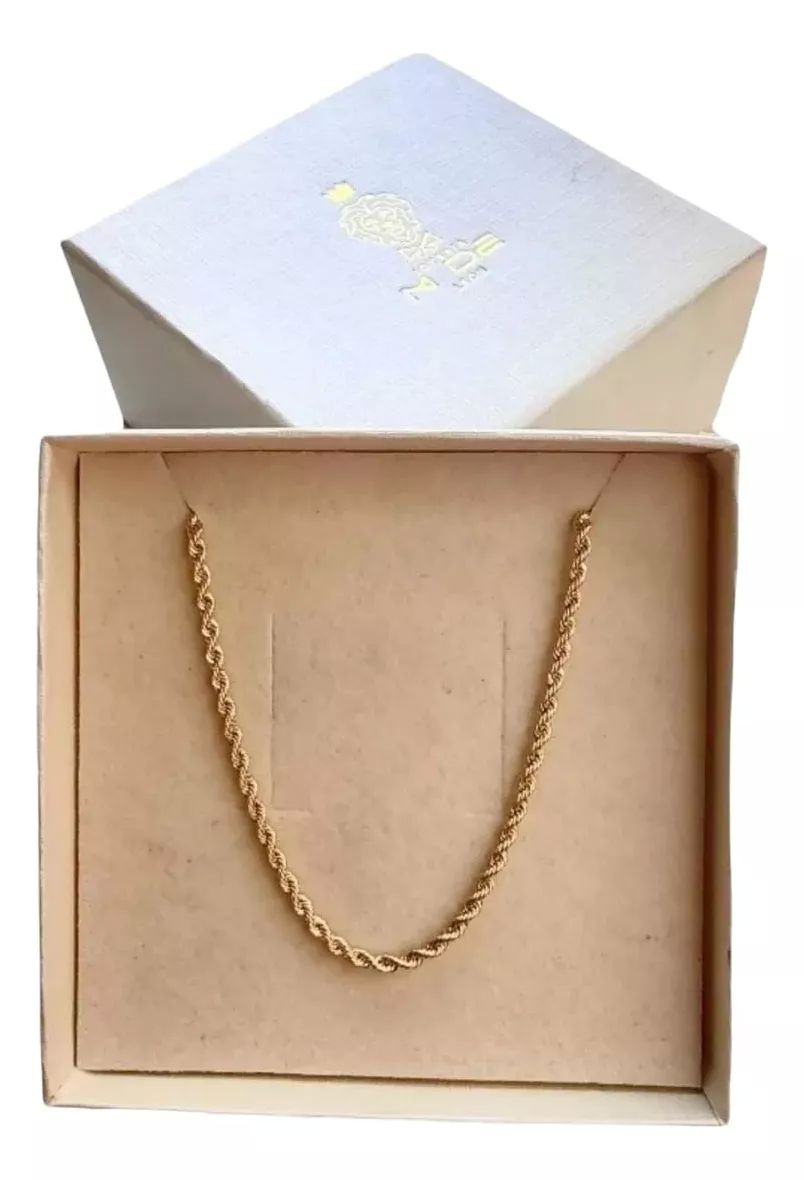 Set Torzal Cadena 65 Cm + Pulsera 18 Cm X 4 Mm Oro 10 K.